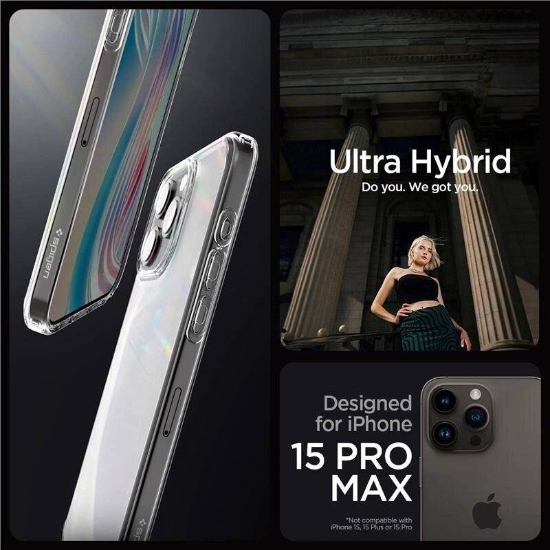 Spigen Ultra Hybrid-Hülle iPhone 15 Pro Max – transparent matt