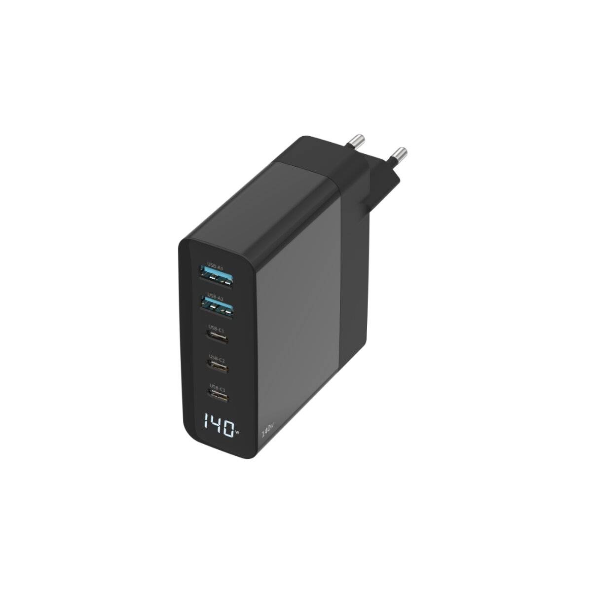 Sitecom 140W GaN Wandladegerät mit LED-Anzeige und USB-C/USB-A