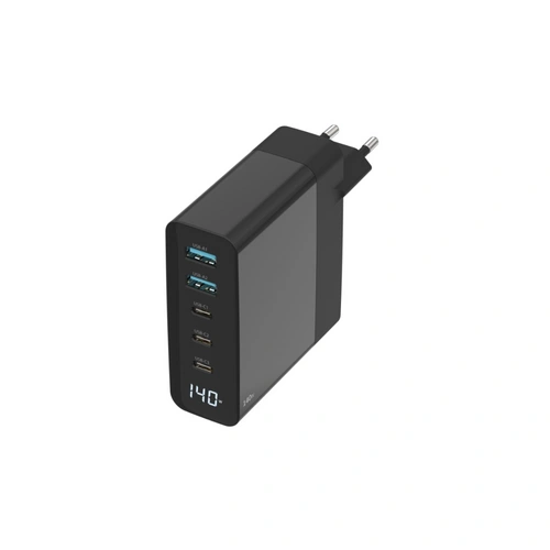 Sitecom 140W GaN Wandladegerät mit LED-Anzeige und USB-C/USB-A Sitecom 140W GaN Wandladegerät mit LED-Anzeige und USB-C/USB-A