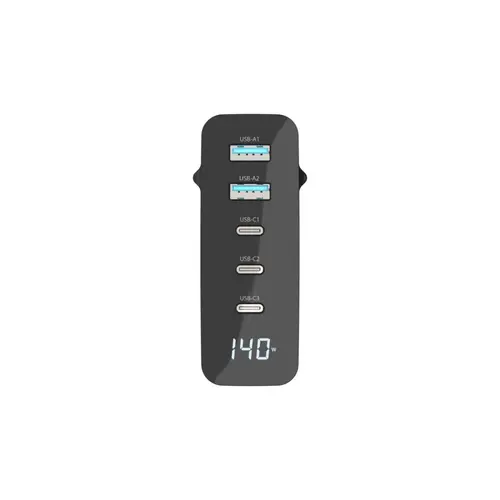 Sitecom 140W GaN Wandladegerät mit LED-Anzeige und USB-C/USB-A Sitecom 140W GaN Wandladegerät mit LED-Anzeige und USB-C/USB-A