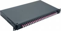 Helos LWL 19" Spleissbox 24 x LC Duplex OM4 spleißfertig schwarz (375561) - Duplex
