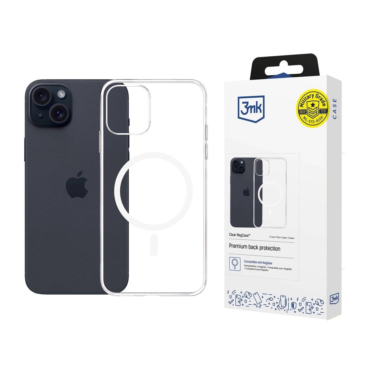 3mk Clear MagCase Hülle Apple iPhone 15 Plus –