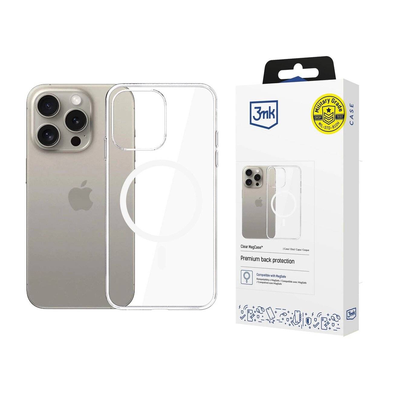 3mk Clear MagCase Hülle Apple iPhone 15 Pro Max –