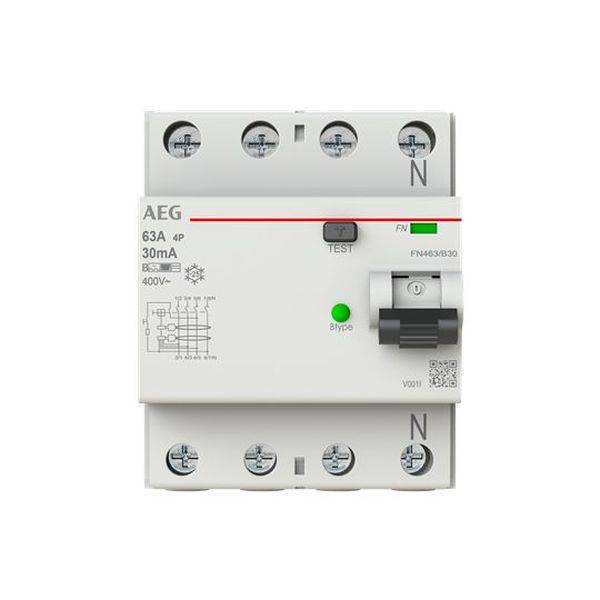 BUSCH JAEGER FI-Schutzschalter FN463/B30 4P Typ B 63A 30mA