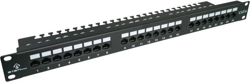Patchpanel 48,30cm (19'') 1HE 24xUTP CAT.6 mit Unterstützung von ACT (24xUTP CAT.6)