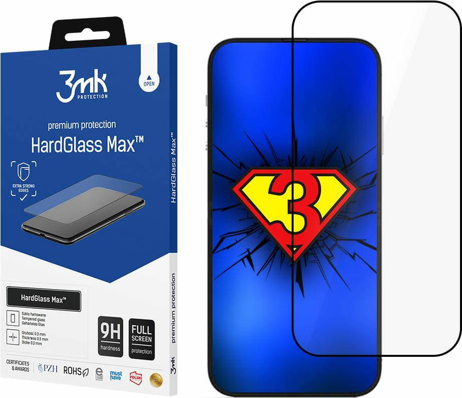 3mk HardGlass MAX Black pro Apple iPhone 14 Pro Max (5903108488945)
