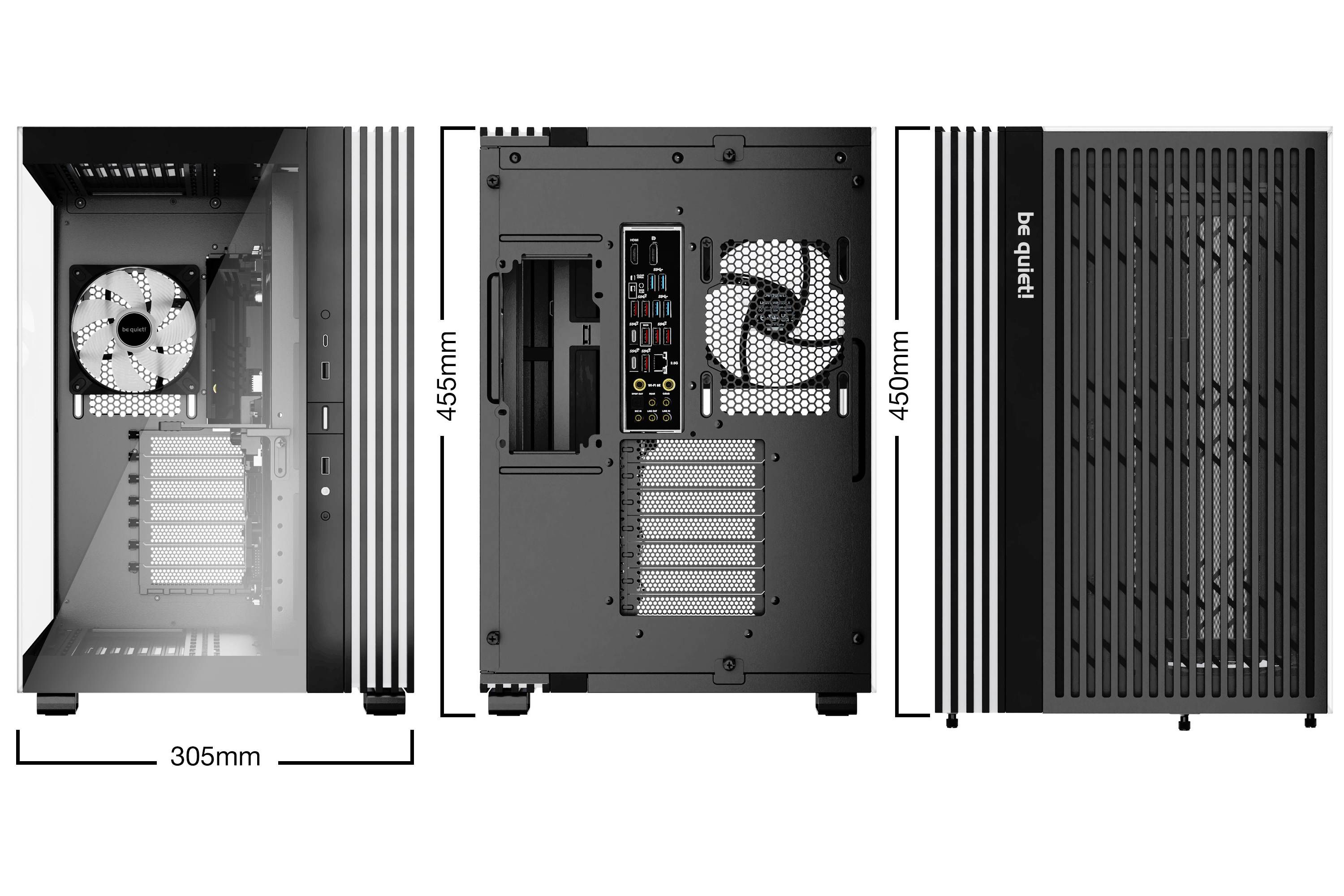 Be Quiet! Light Base 600 LX - Midi-Tower - ATX - Seitenteil mit Fenster (Glas)
