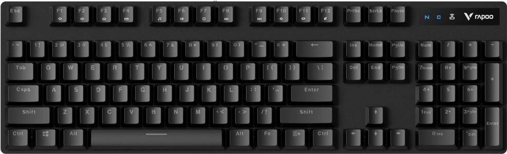 Rapoo Kabellose mechanische Gaming Tastatur V500PRO 2.4, Schwarz, QWERTZ (00226366)
