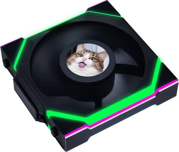 LIAN LI Lüfter Uni Fan SL Wireless LCD Reverse 120mm schwarz