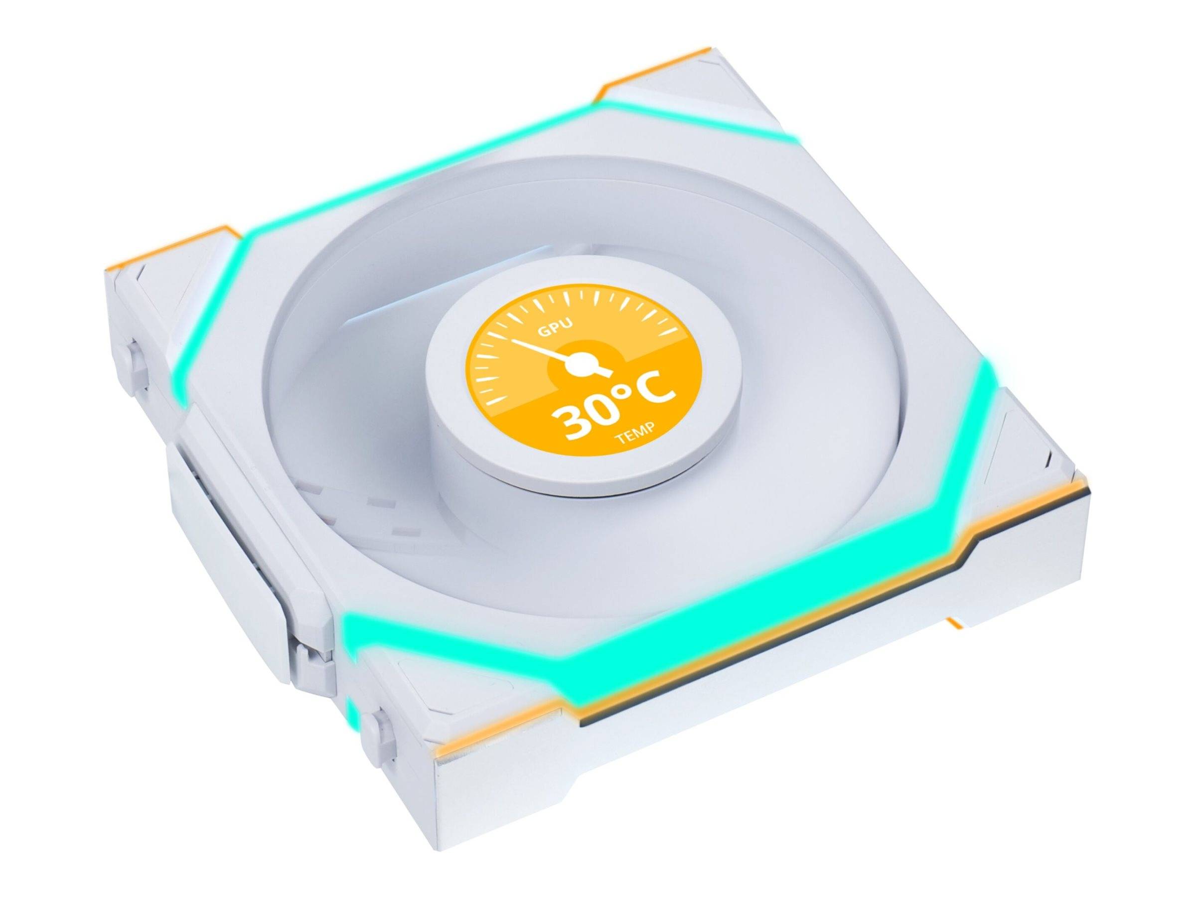 Lian Li UNI FAN SL Wireless LCD - Gehäuselüfter120 mm - weiß