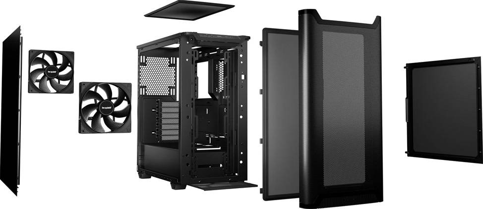 Be Quiet! Pure Base 501 Airflow - Midi-Tower - ATX - keine Spannungsversorgung (ATX / PS/2)