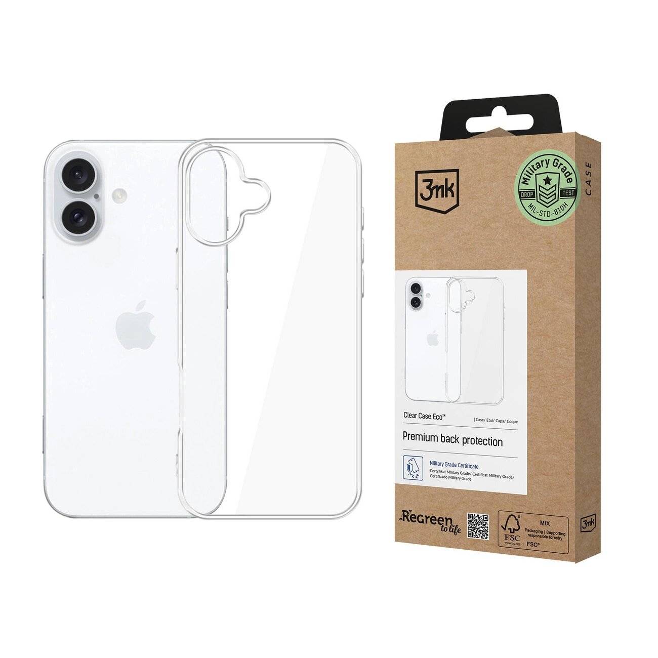 3mk Clear Case Eco Hülle Apple iPhone 16 plus –
