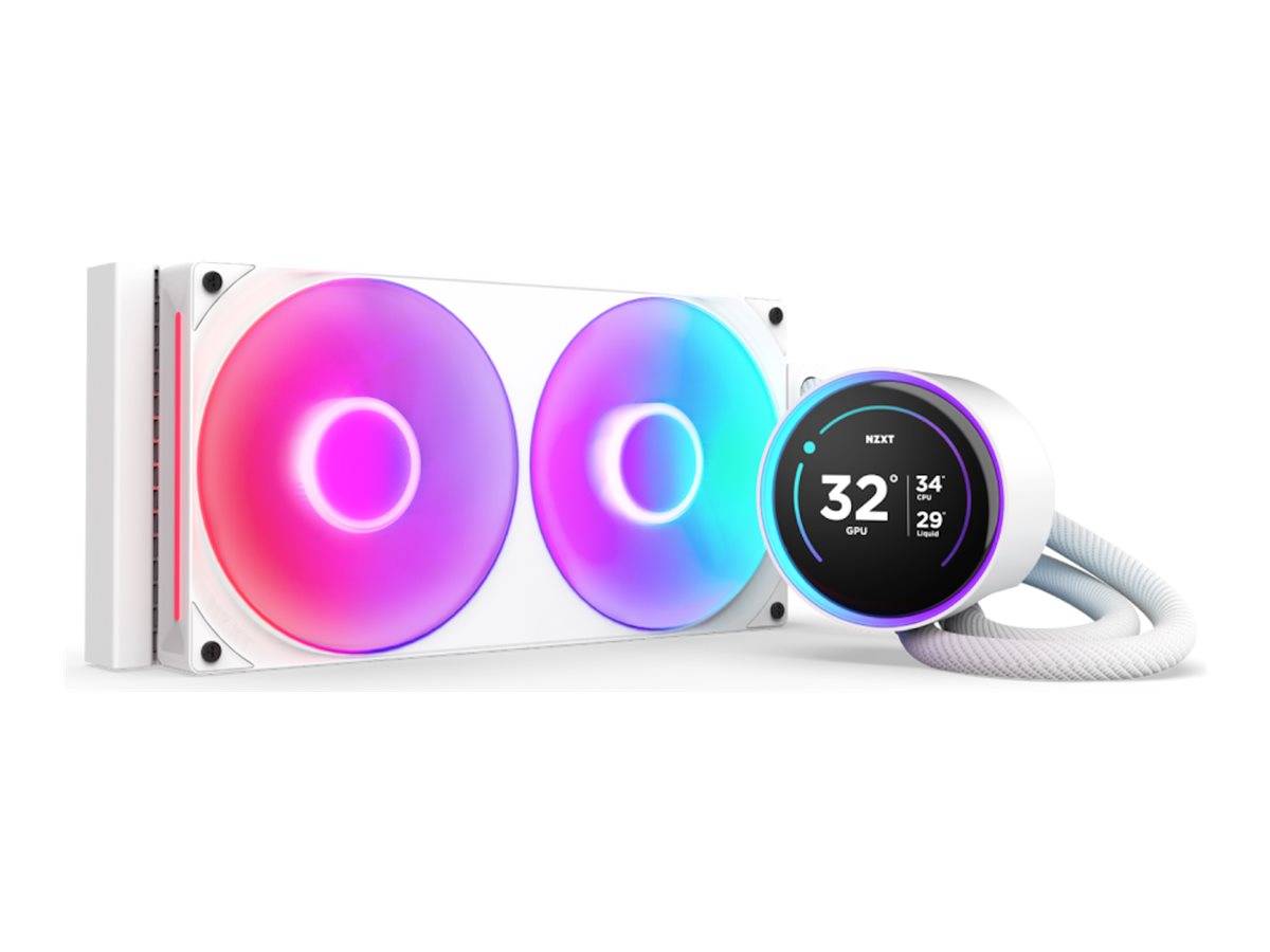 NZXT Kraken Elite 280 RGB - Prozessor-Flüssigkeitskühlsystem - mit LCD-Display - (für: LGA1851, LGA1700, LGA1200, LGA115