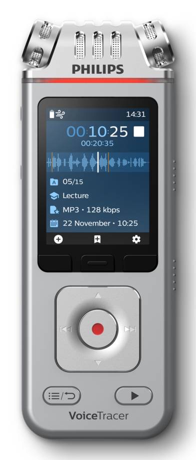 Philips DVT4115 - VoiceTracer Audiorecorder - Recorder - 2.160 min