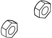 Star Hexagon nut NH4-1 (Packung mit 2) (02010401)