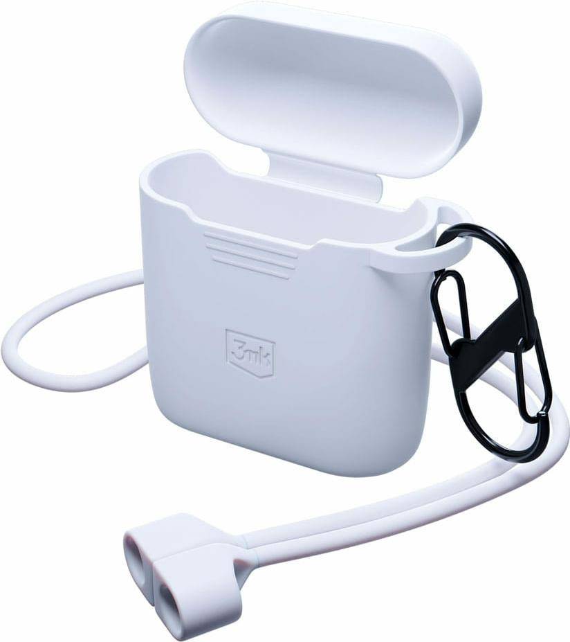 3mk Silicone AirPods Case pro AirPods 2 gen., bílá (5903108542296)