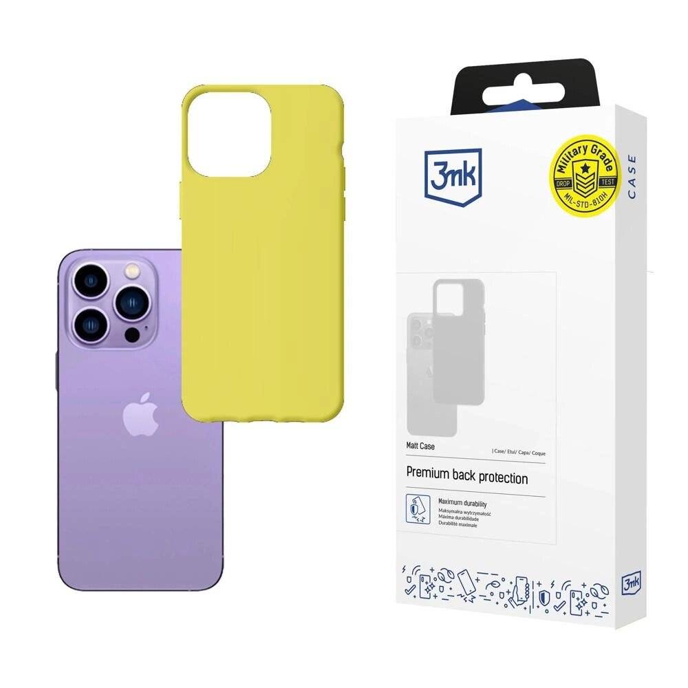 Hülle iPhone 14 Pro 3mk Matt Case Serie - Limettengrün