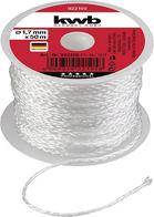 Eine Spule von weißem elastischem Kordelband, beschriftet mit 'STYLFIN 1.5x160mm', geeignet für Bastel- oder Nähprojekte.