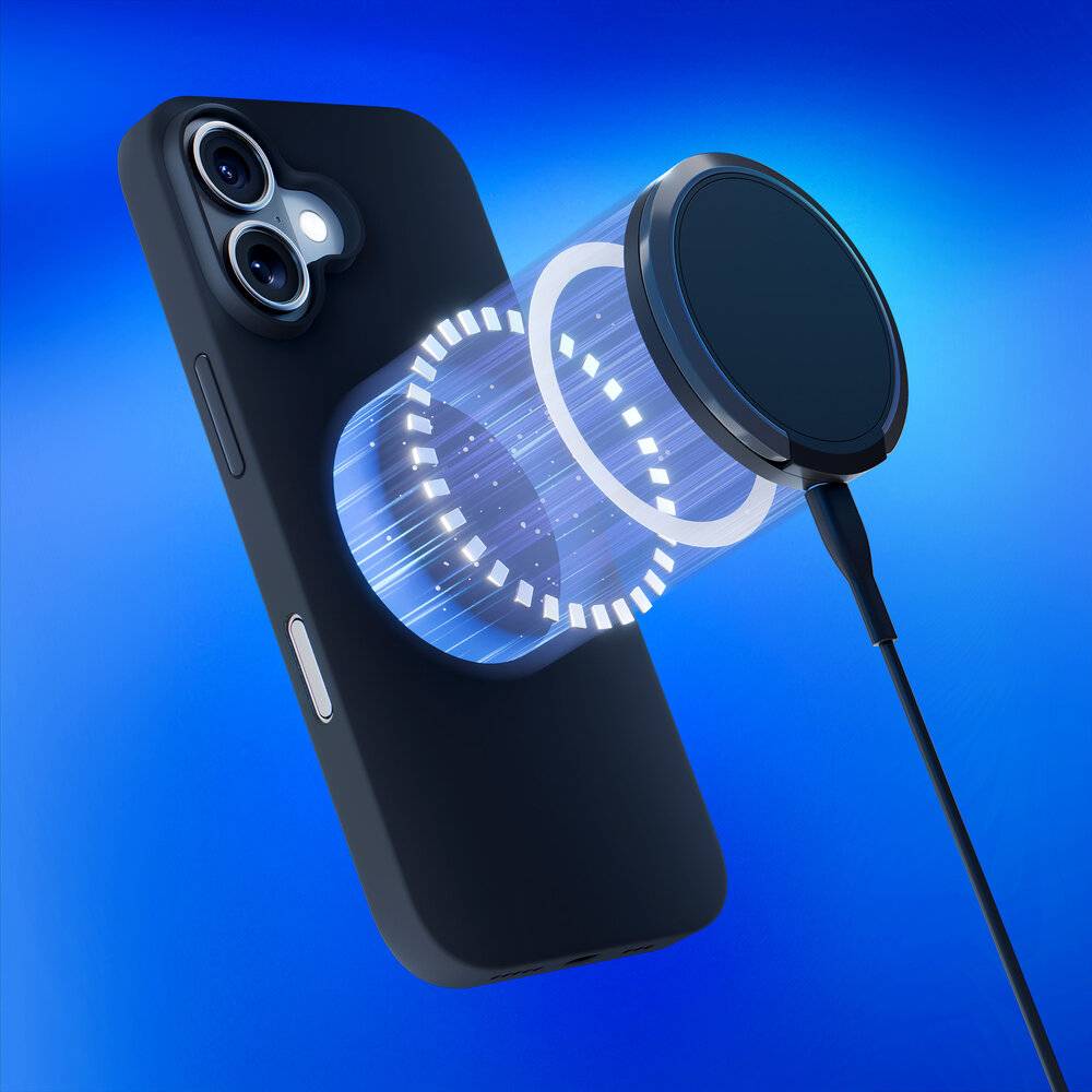 3mk Hardy Silicone MagCase iPhone 16 Plus - Grau