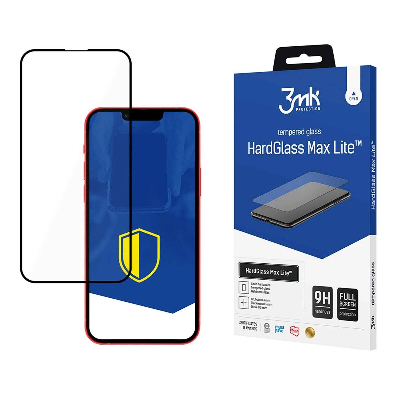 Gehärtetes Glas iPhone 13 Pro / 9H 3mk HardGlass Lite-Serie