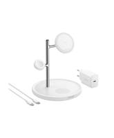 ANKER INNOVATIONS - MagGo Magnetic Wireless Charger 15W 3-in-1 Stand White EU Plug