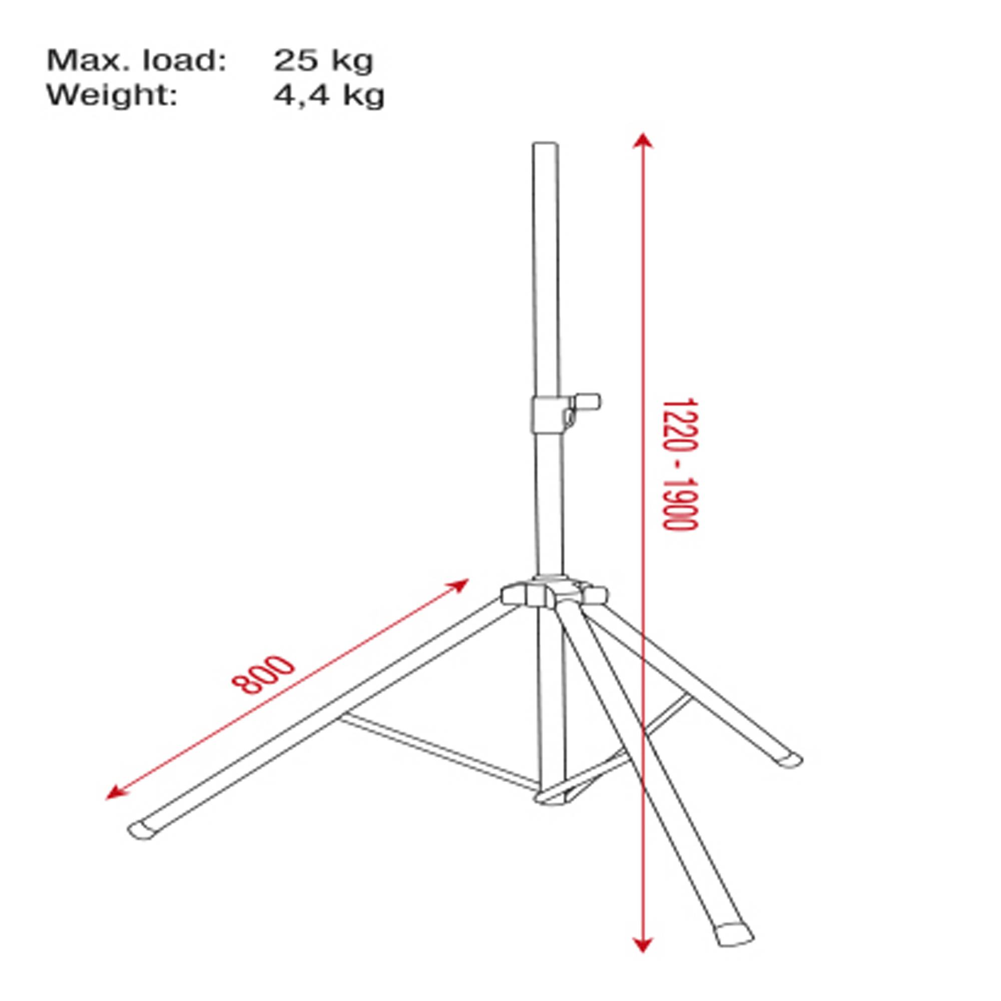 Showgear Speaker Stand Set Inklusive Tragetasche