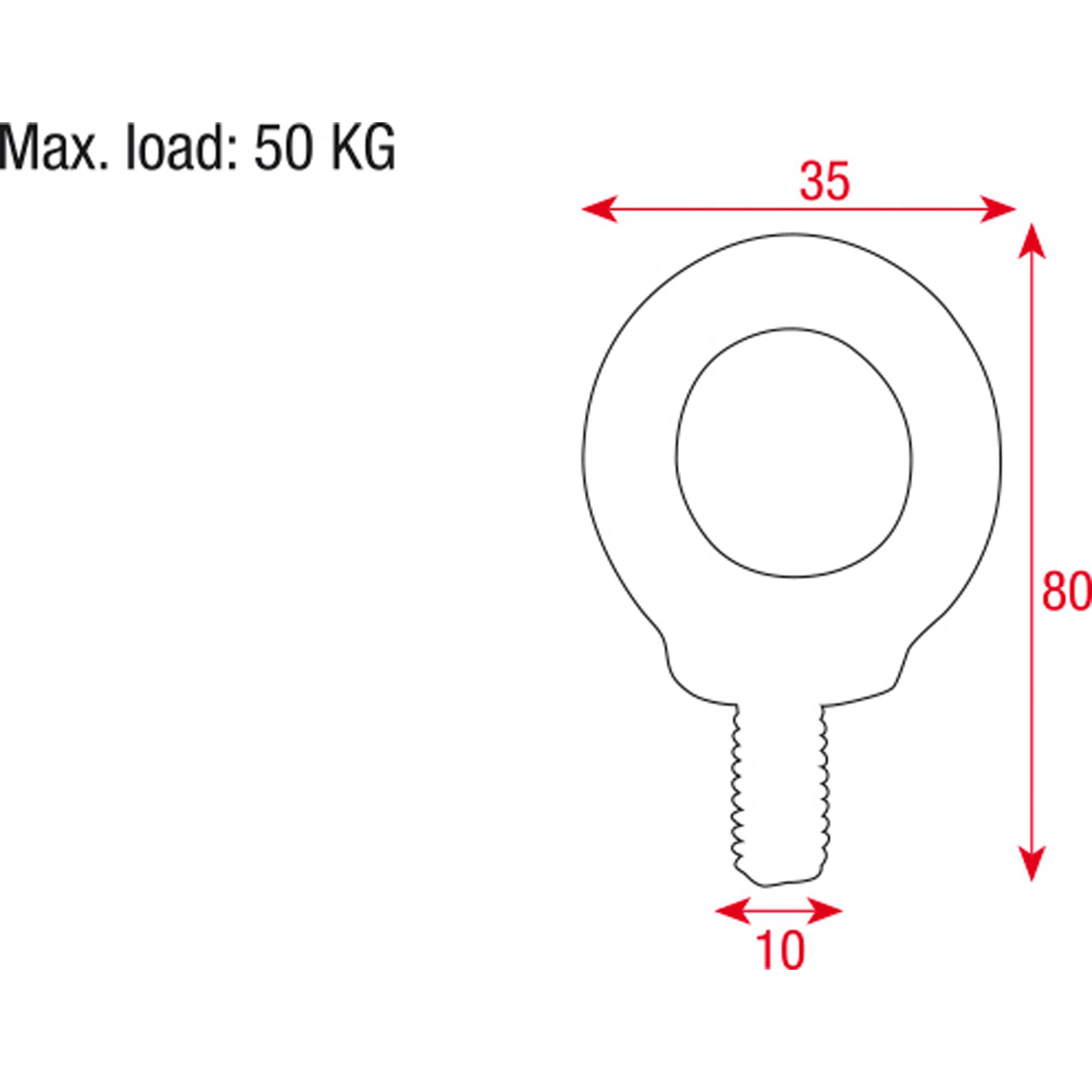 Showgear Speaker Hanging Eye Ring 10 mm