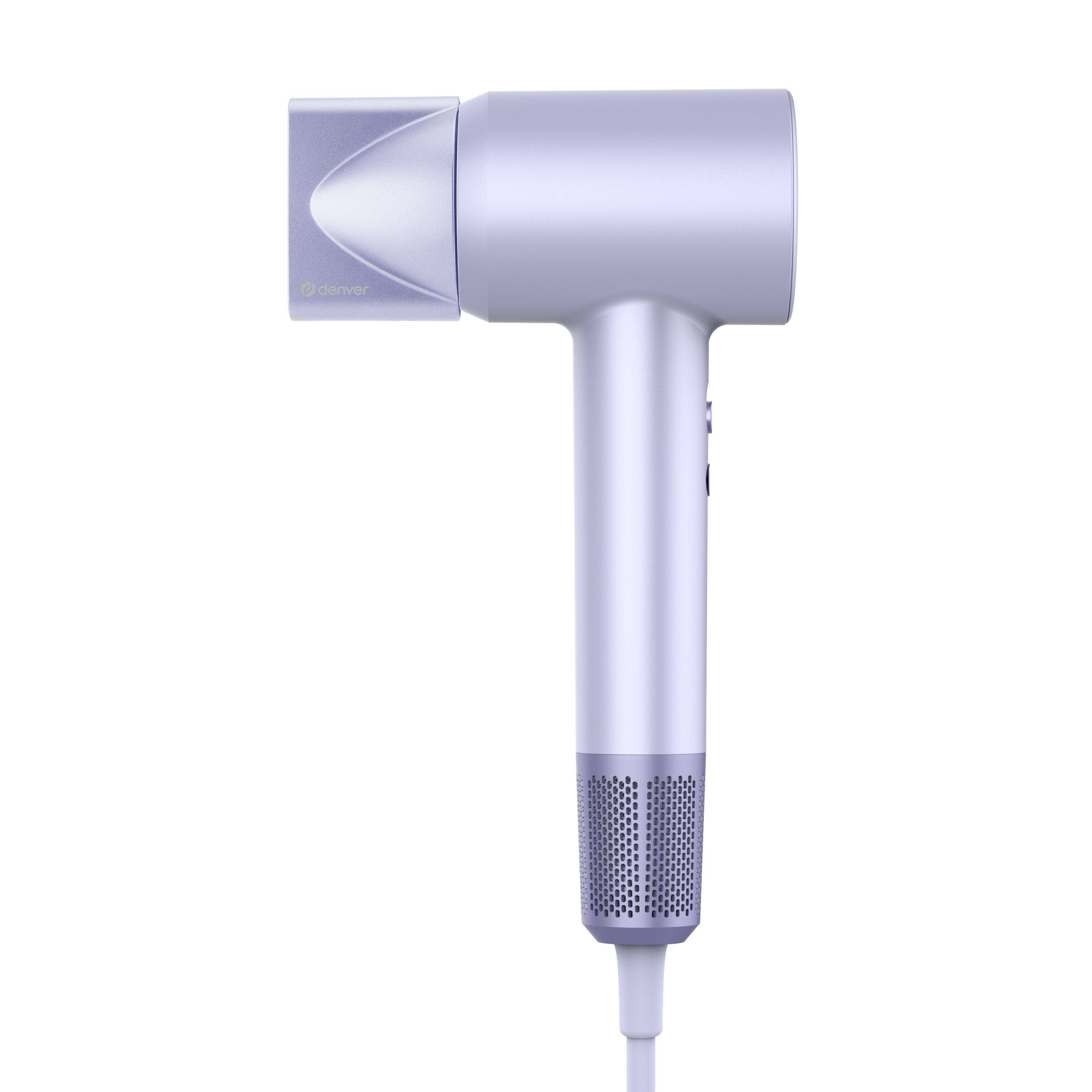 Denver HDD-1400PU High-Speed Haartrockner | 1400W Bürstenloser Motor, Negativ-Ionen-Technologie | Geräuscharm
