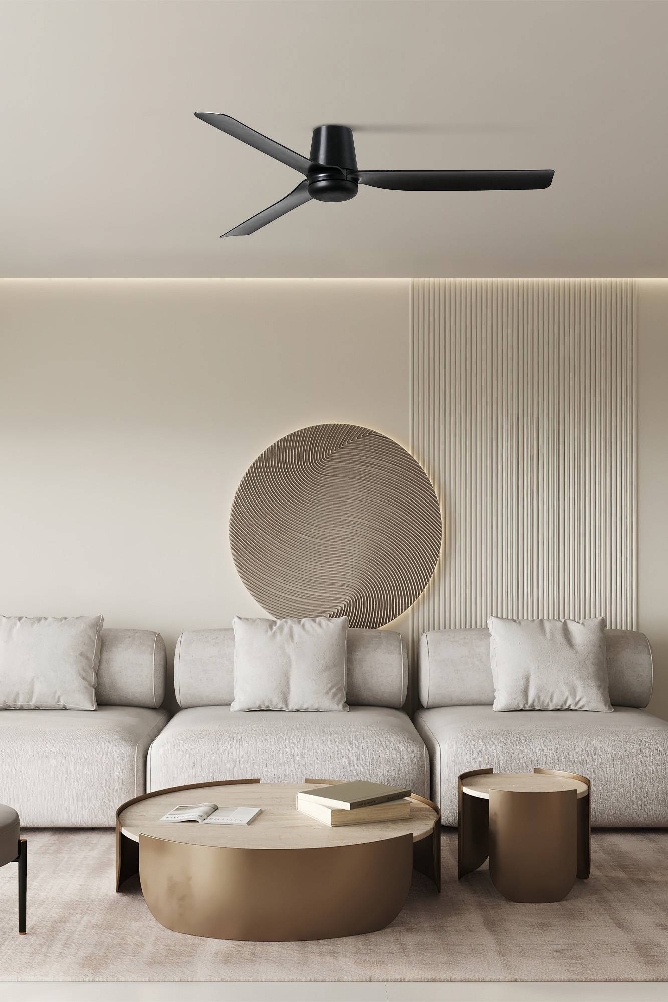 DC Deckenventilator Punt Tub Schwarz