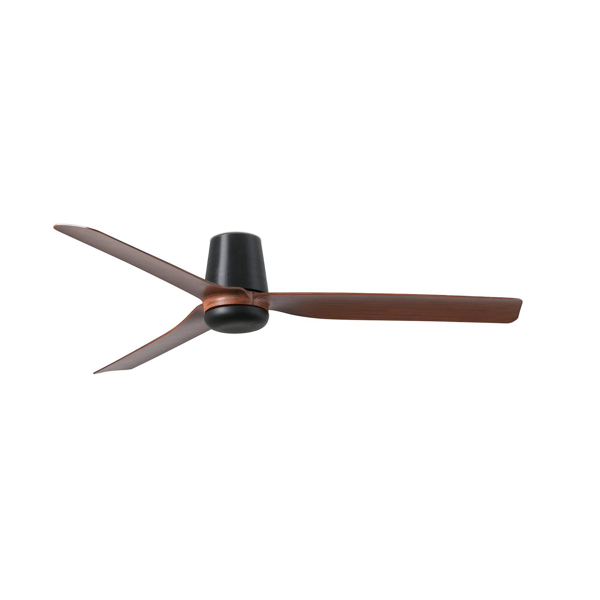 DC Deckenventilator Punt Tub Schwarz-Nussbaum