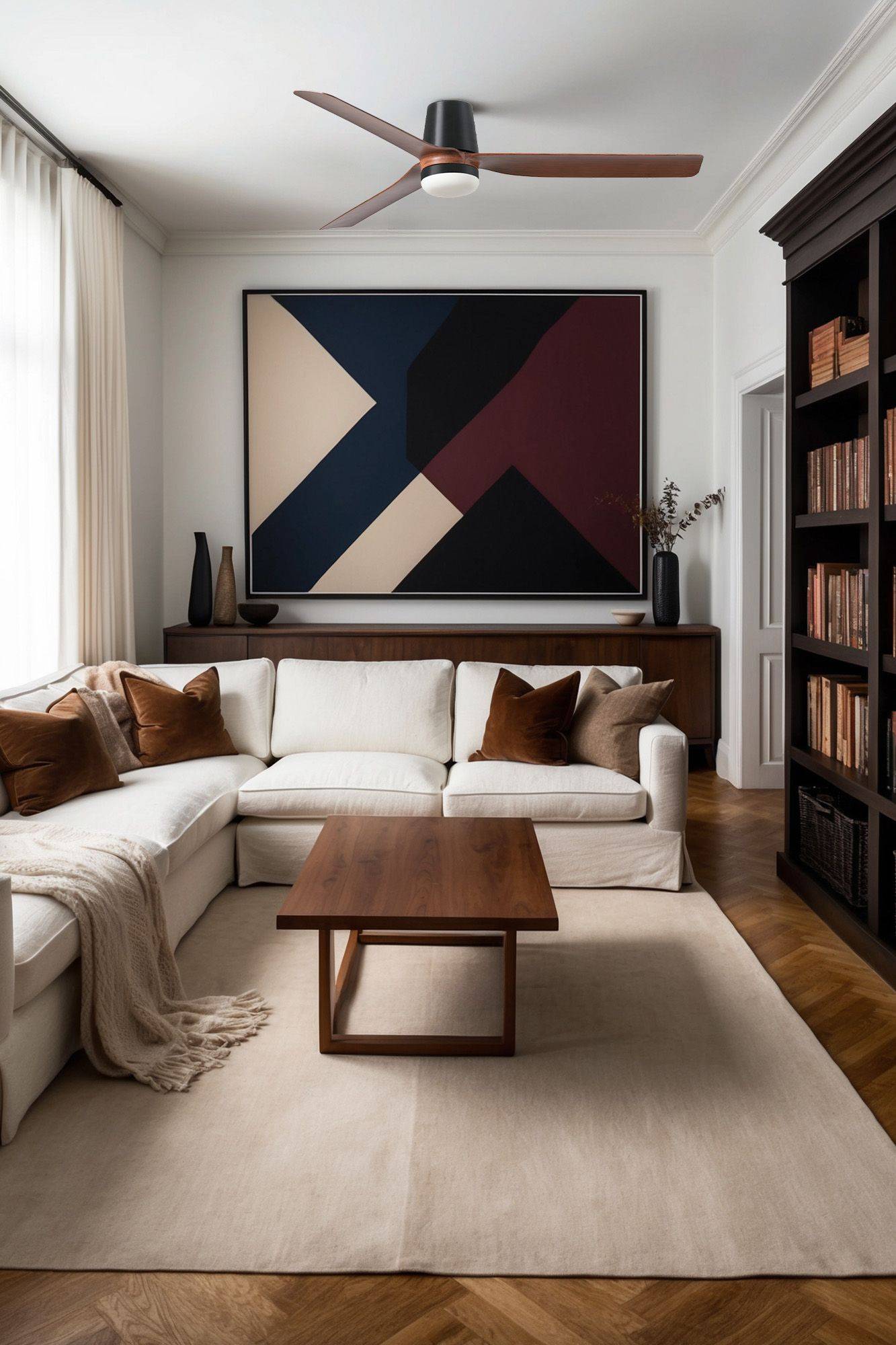 DC Deckenventilator Punt Tub SW-NB mit LED