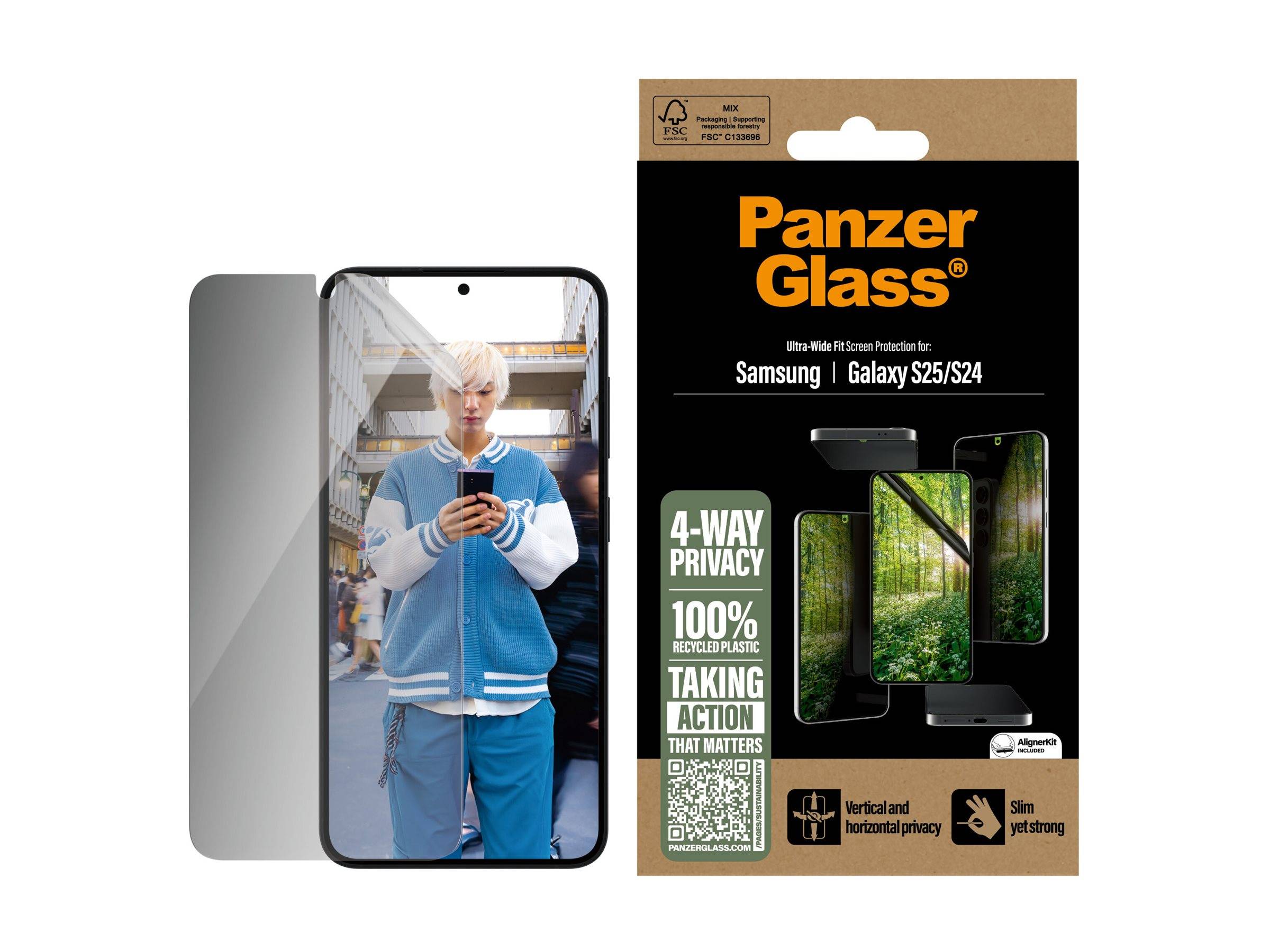 Schutzglass Eco Matrix Ultra-Wide Fit Sichtschutzglas Samsung Galaxy S25
