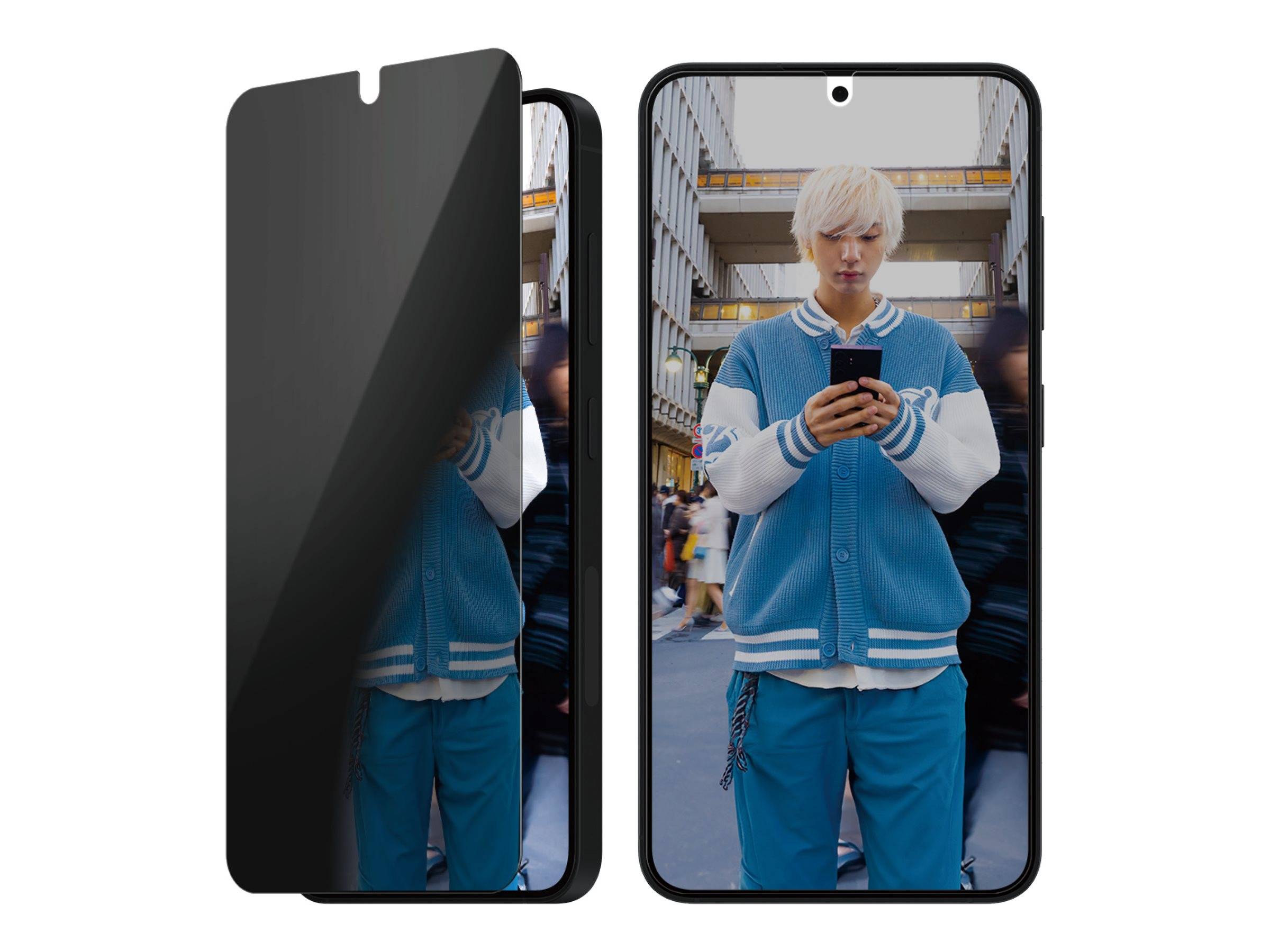 PanzerGlass Bildschirmschutz für Handy - ultrabreitePassform - Glas - mit