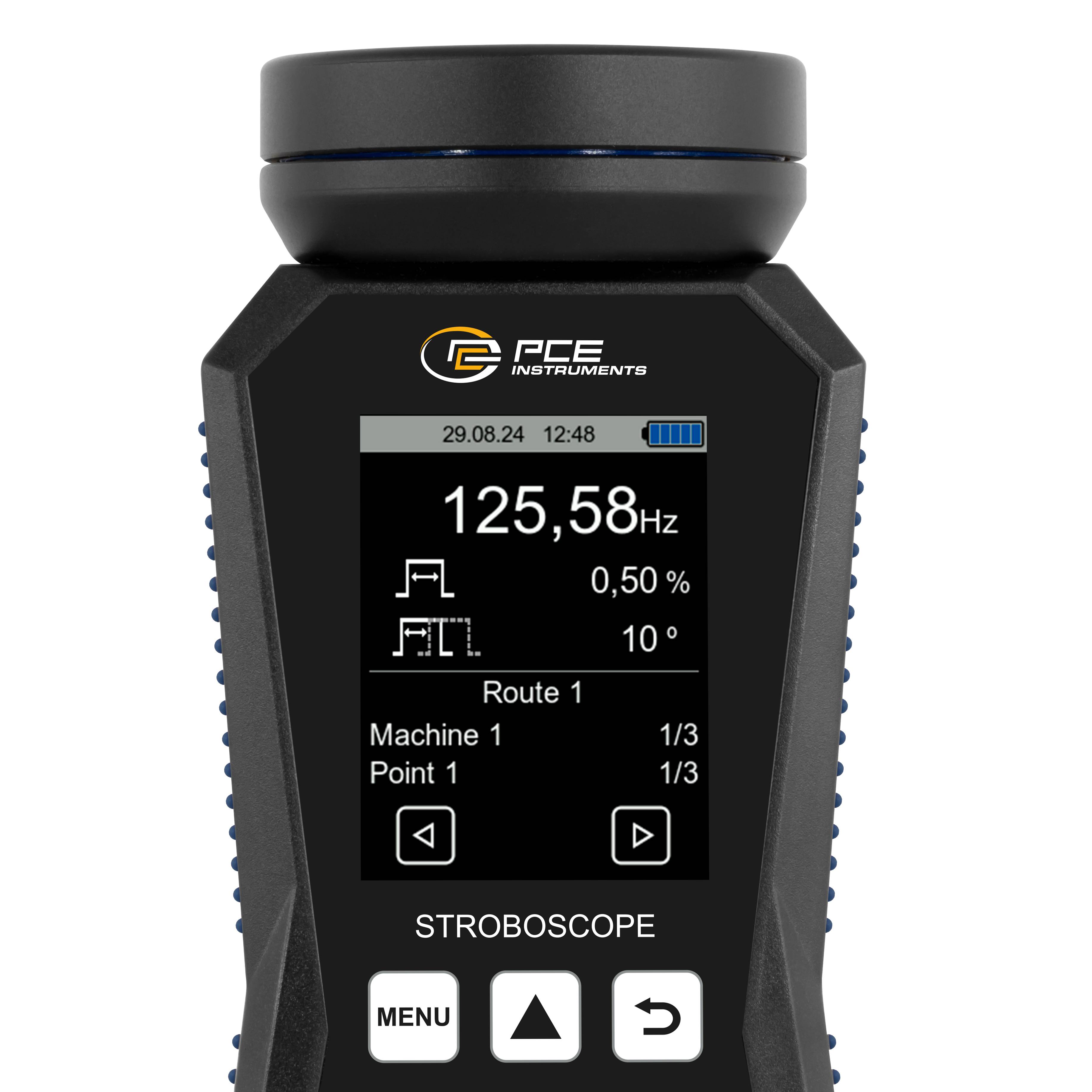 PCE Instruments UV Stroboskop PCE-LES 308UV-365 |8 UVA Hochleistungs-LEDs |370 nm |externer Triggereingang & Ausgang