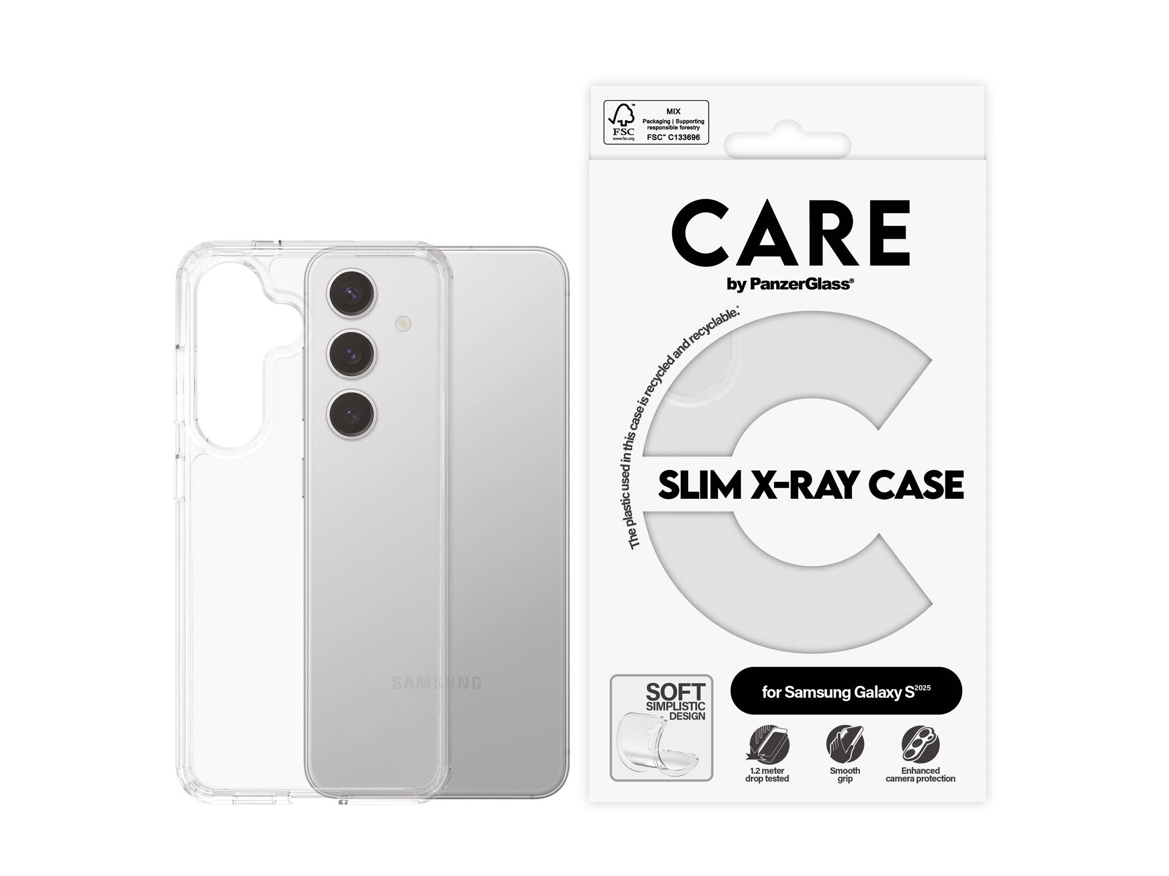 PANZERGLASS - CARE by PanzerGlass X-Ray - Hintere Abdeckung für Mobiltelefon - Thermoplastisches Polyurethan (TPU)