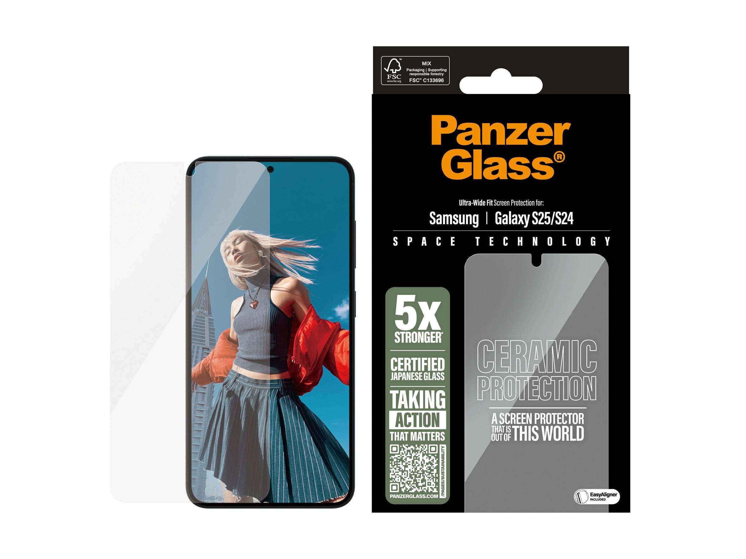 Schutzglass Ultra-Wide Fit Keramikglas Samsung Galaxy S25
