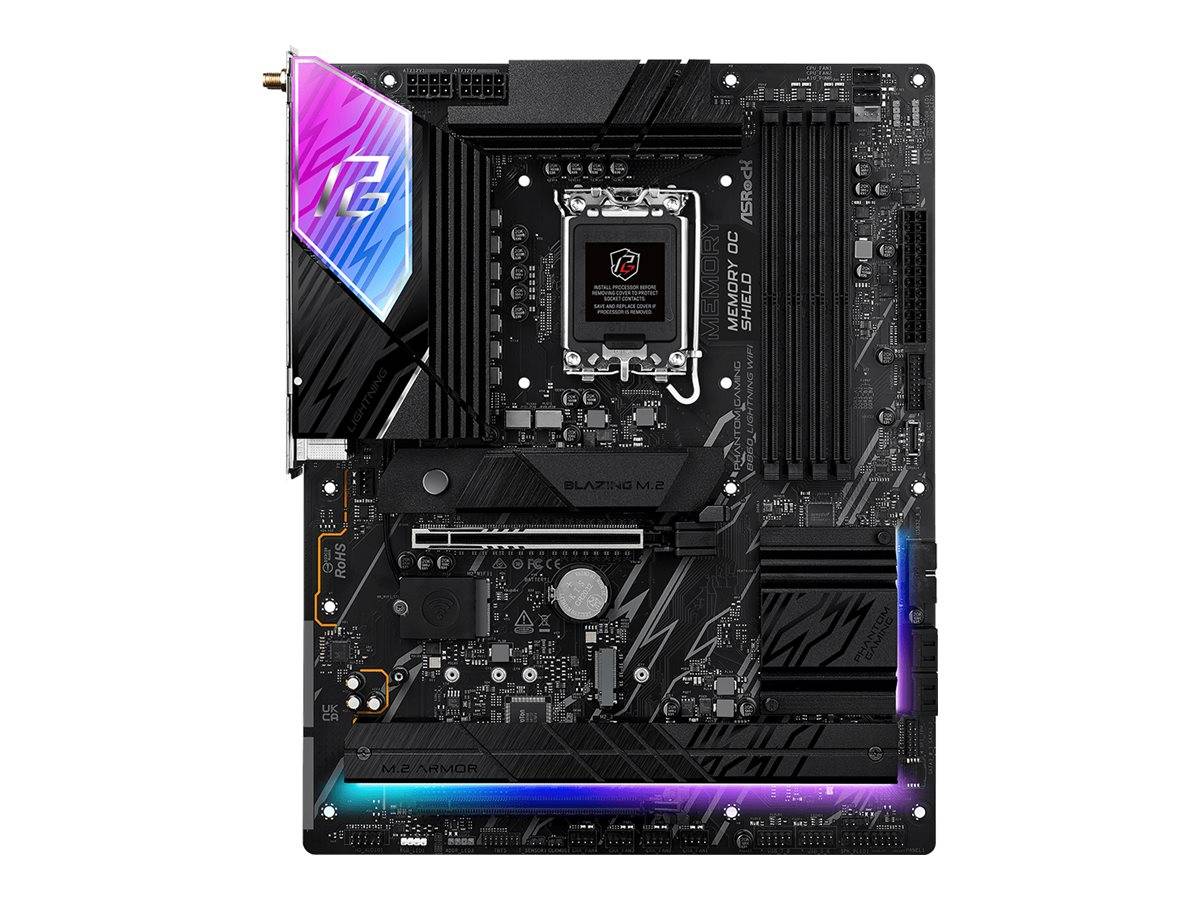 ASRock Phantom Gaming B860 LIGHTNING WiFi - Motherboard - ATX - LGA1851-Sockel - B860 Chipsatz - USB4, USB-C 3.2 Gen 2x2