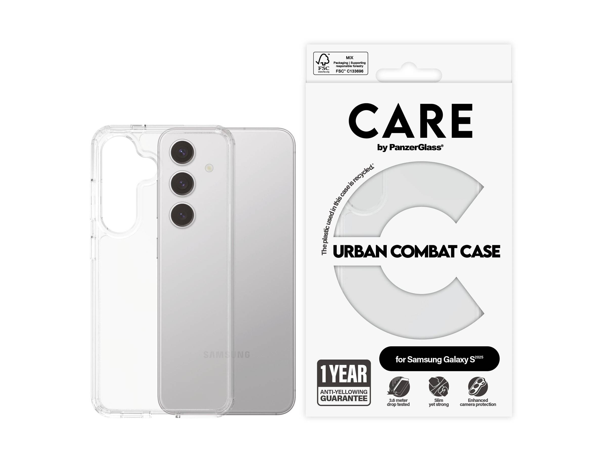 PANZERGLASS - CARE by PanzerGlass Urban Combat - Hintere Abdeckung für Mobiltelefon - Polycarbonat, Thermoplastisches Po