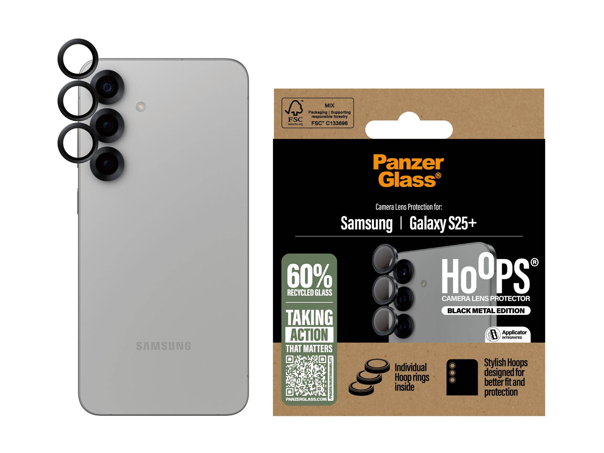 PanzerGlassâ¢ HoopsÂ® Kamera-Schutzglas fÃ¼r Samsung Galaxy S25+