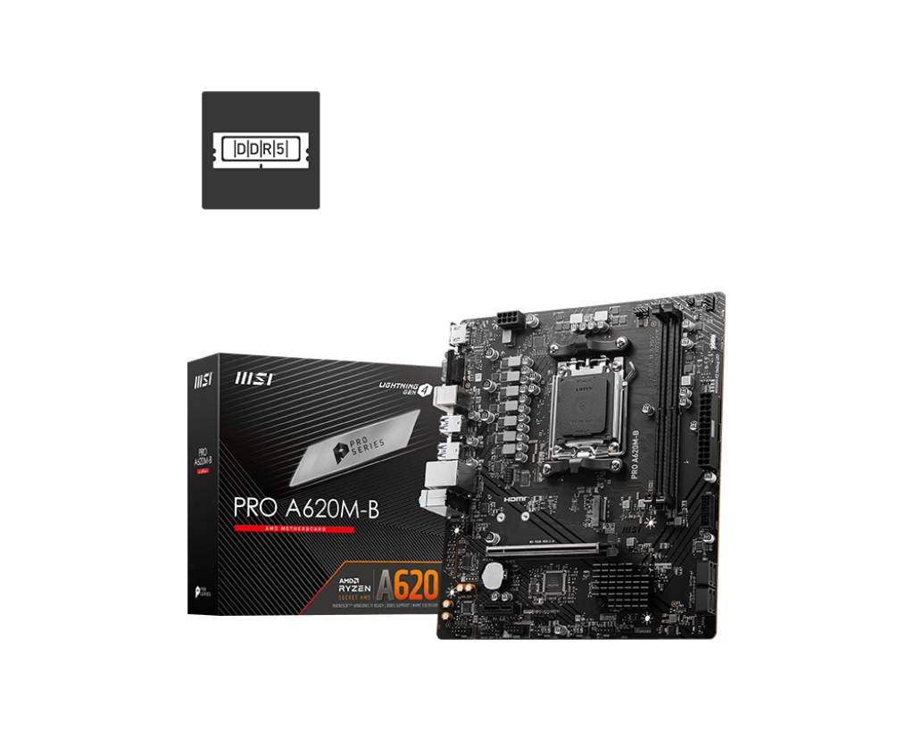 MSI Pro A620M-B (A620,AM5,mATX,DDR5)