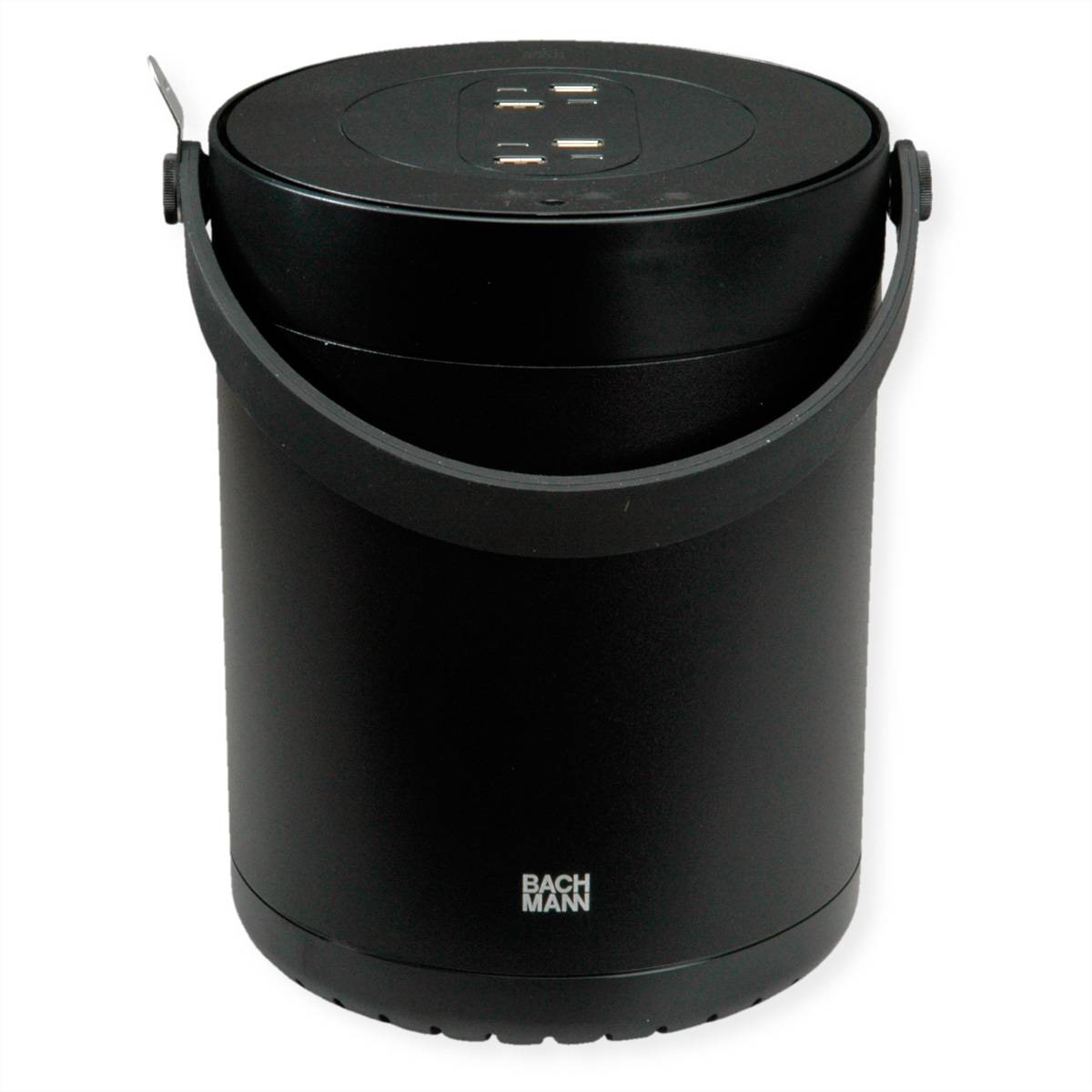 BACHMANN - MOV E 4xUSB A/C schwarz m. Adapter