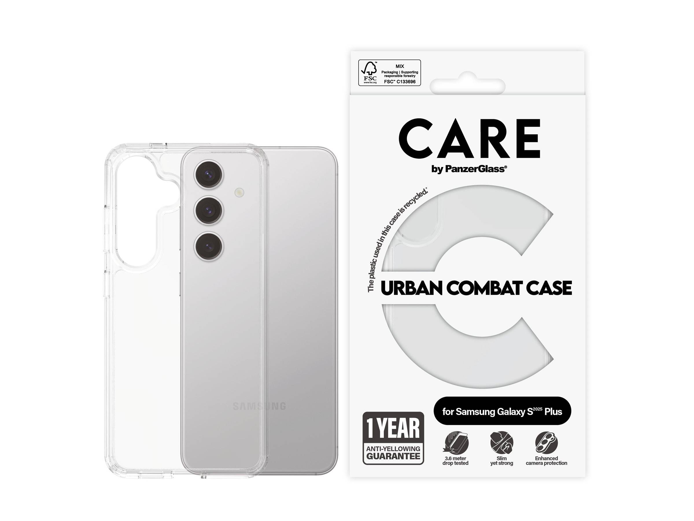 PANZERGLASS - CARE by PanzerGlass Urban Combat - Hintere Abdeckung für Mobiltelefon - Polycarbonat, Thermoplastisches Po