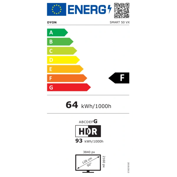 DYON LED-TV Smart 50 VX, 126 cm (50"), EEK: F, 4K Ultra-HD VIDAA DYON LED-TV Smart 50 VX, 126 cm (50"), EEK: F, 4K Ultra-HD VIDAA