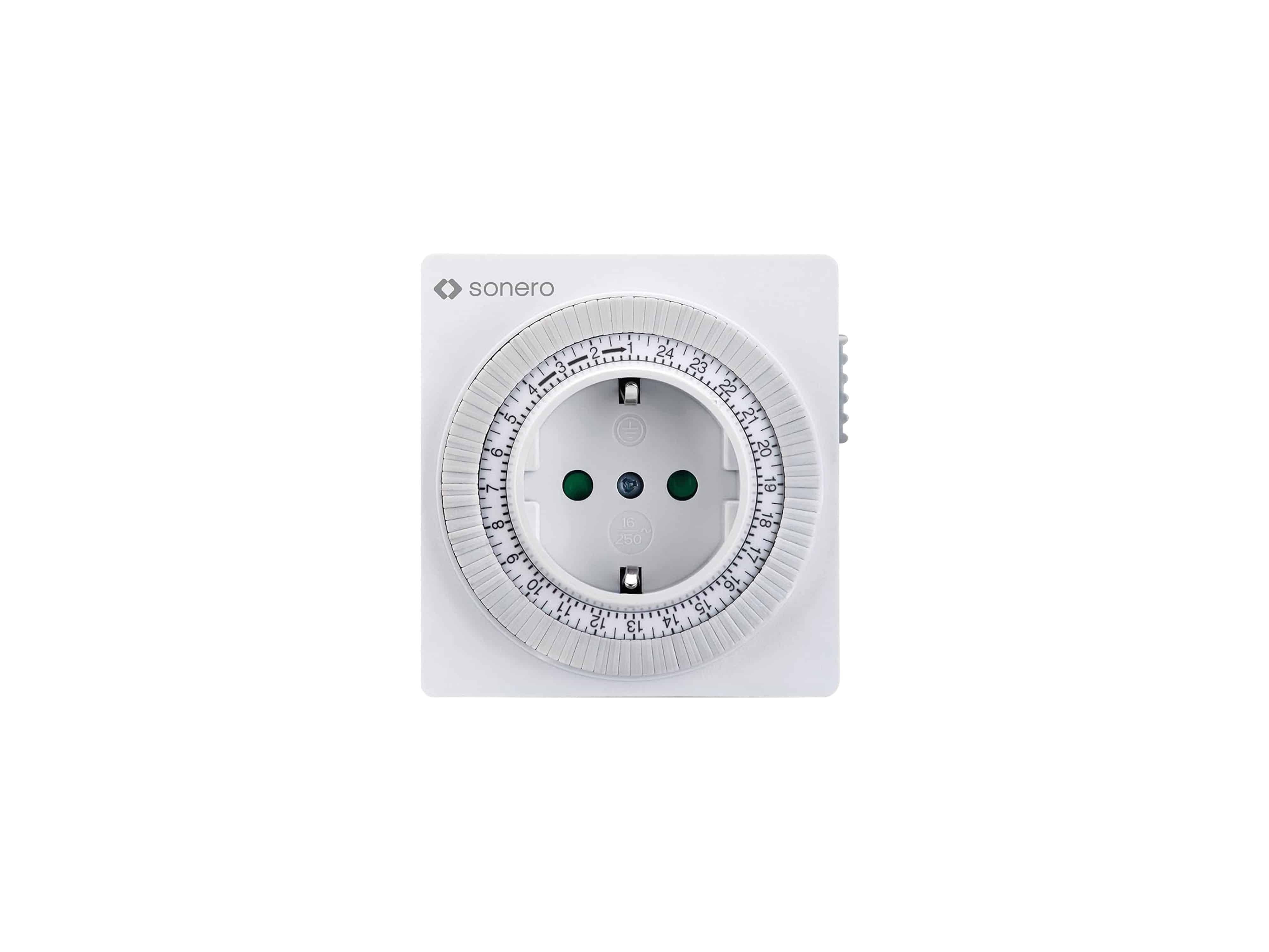 SONERO Zeitschaltuhr X-MOT-10, mechanisch, IP20, 350 Watt, weiß