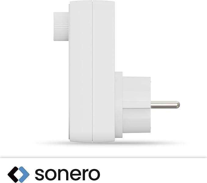 SONERO Steckdosendimmer X-PSD001, mit Drehregler, weiß