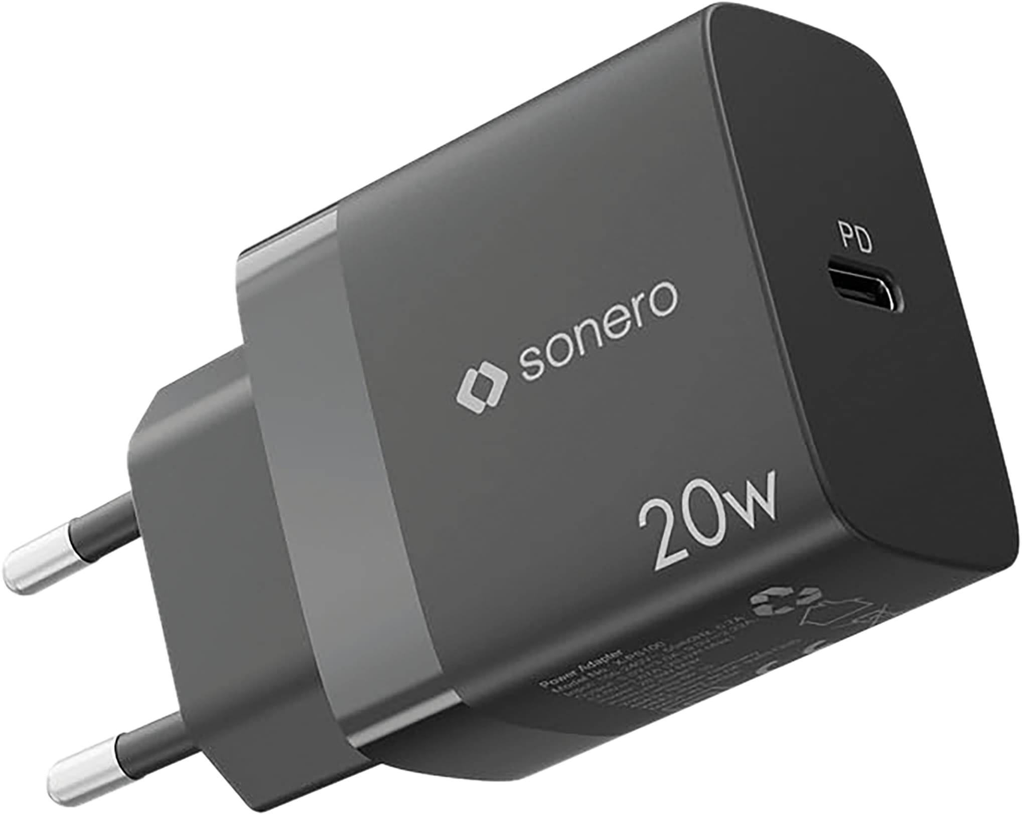 SONERO USB-C Ladegerät X-PS100, 1 Port, 20W, schwarz
