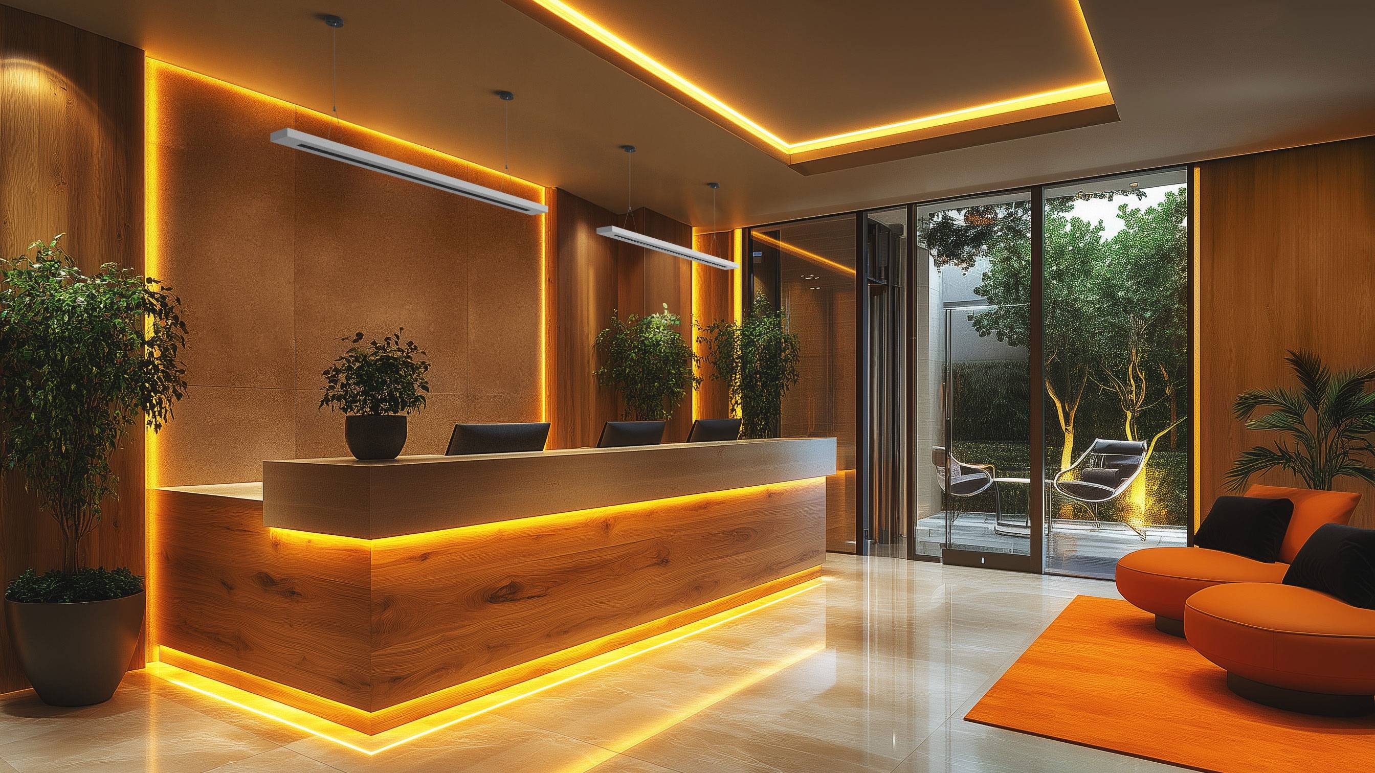 Spectrum LED WLD PLANK 120cm Deckenleuchte 20-40W 4350lm Schwarz 40° 230V IP20 2700-6000K CCT