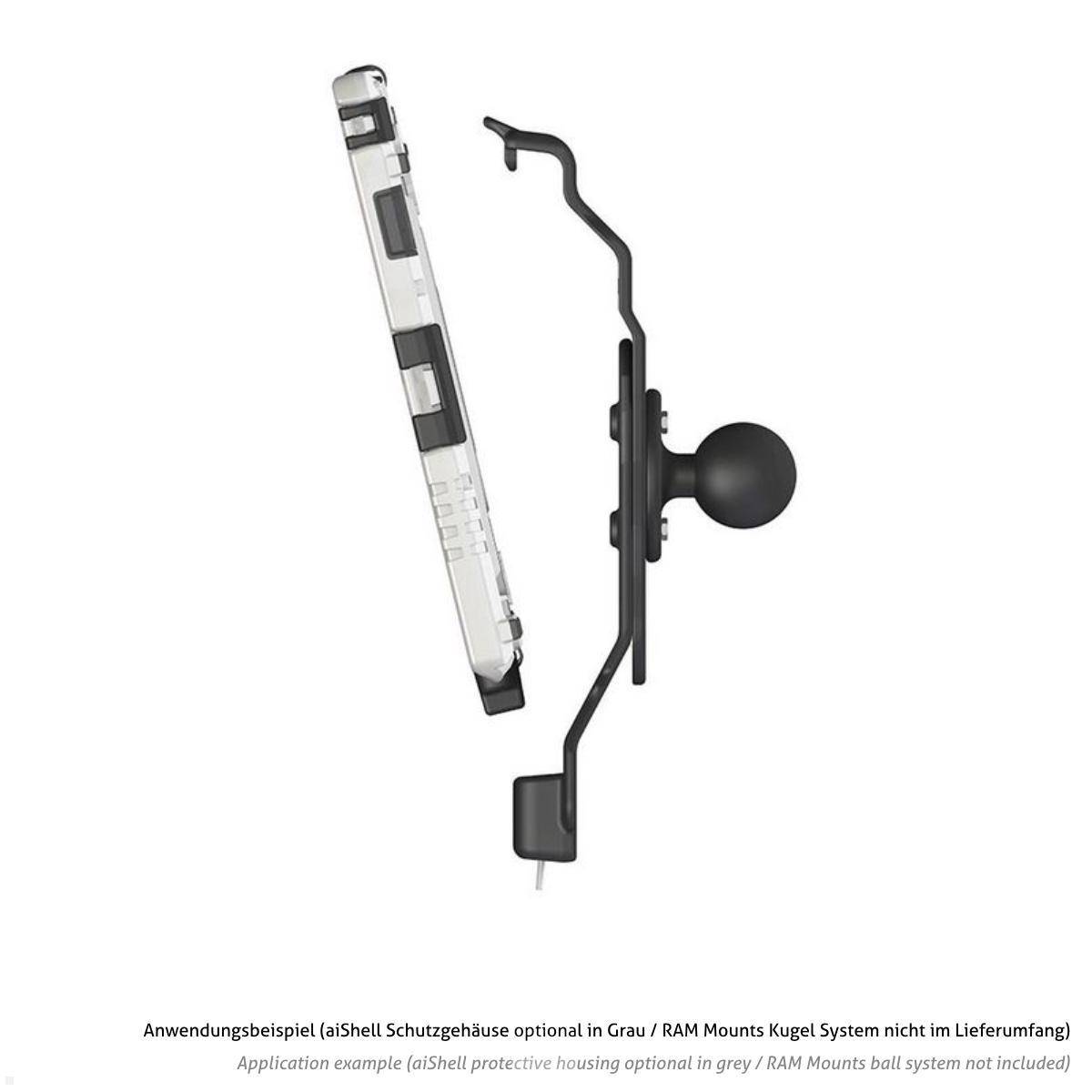 Andres Industries aiShell 11 Schutzgehäuse für iPad mit Auto Ladestation, 2m, sc...