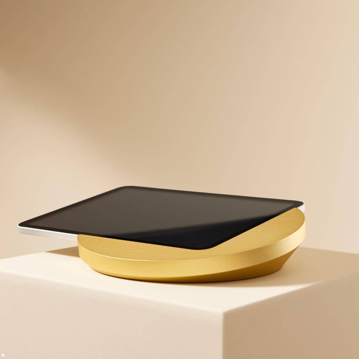 Displine Sunset Console für iPad 10.9 (10.Gen) Tisch Konsole USB-C, gold eloxier...