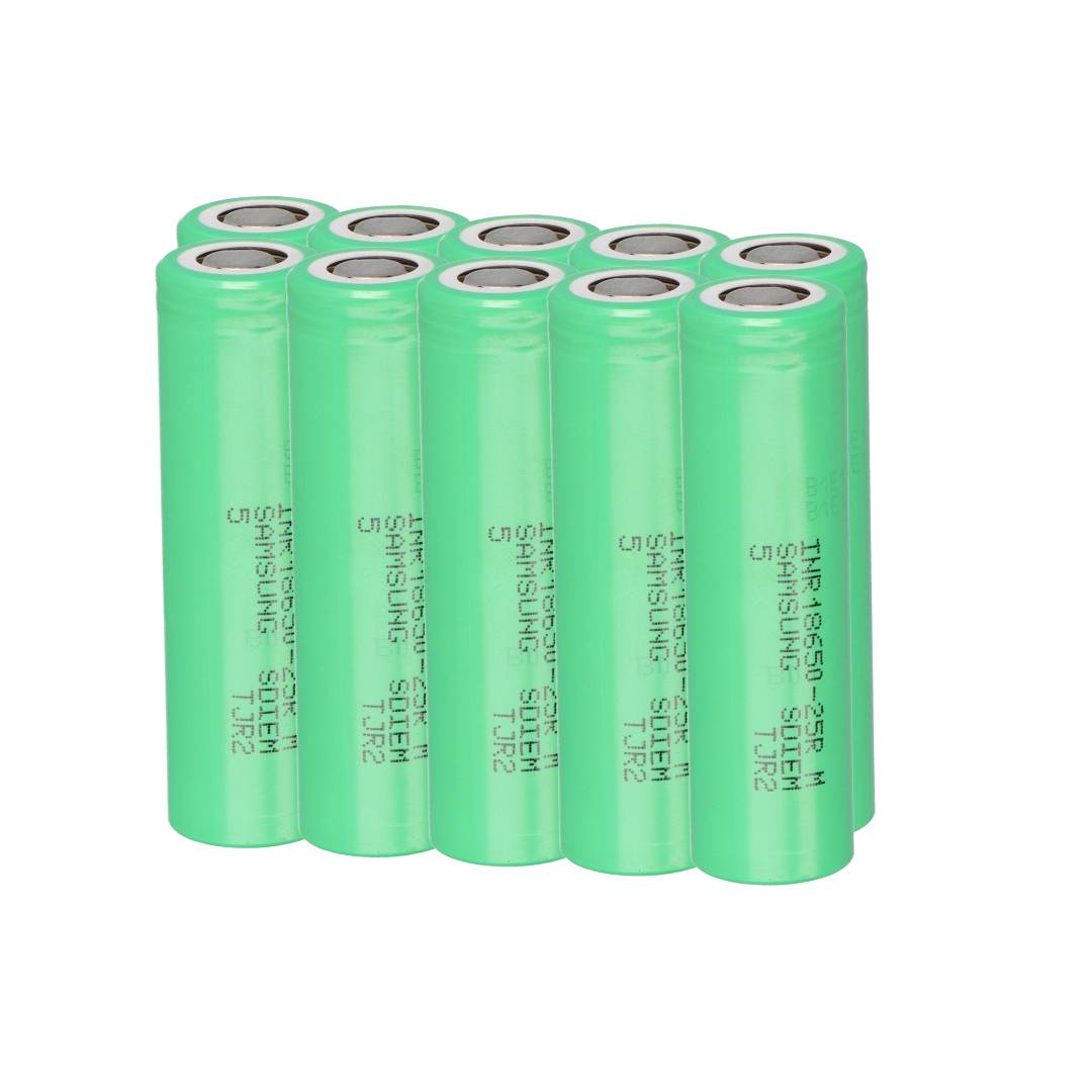 10x Samsung INR18650-25R 18650 Akku 3,6V 2500mAh 20A Flat Top